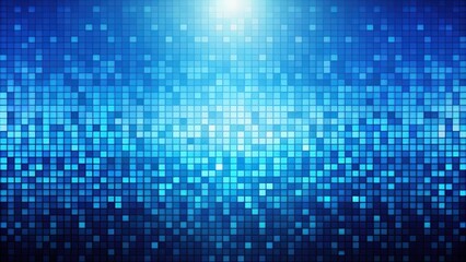 Abstract blue pixel background with smooth blurred transition, abstract, blue, pixel, background, smooth, blurred