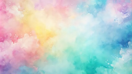 Watercolor background with soft pastel colors blending together , art, abstract, painting, texture, backdrop, watercolor