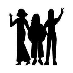 People Silhoette Illustration