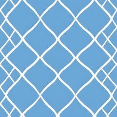Fototapeta premium Abstract blue pattern with white intertwining lines.
