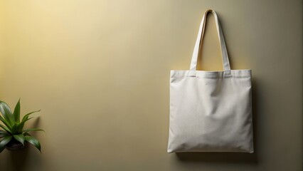 Empty canvas tote bag mockup for branding design, blank, space, mock up, branding, design, canvas, reusable, eco-friendly