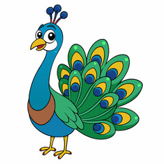 Peacock with feather isolated on white background, peacock vector illustration, bird on a branch vector art, peacock silhouette, bird vector icon, bird on a branch line art, eps, peacock on a branch c