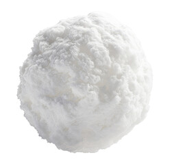 Fototapeta premium Snowball isolated on transparent background