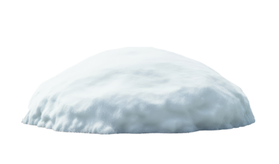 Snowdrift isolated on transparent background