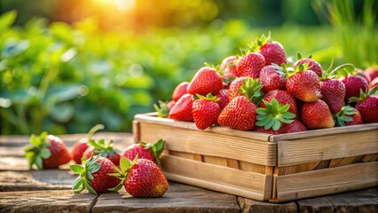 Fresh organic strawberries straight from the farm , strawberries, organic, farm, red, ripe, delicious, healthy, fruit