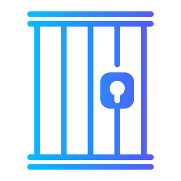 jail Gradient icon