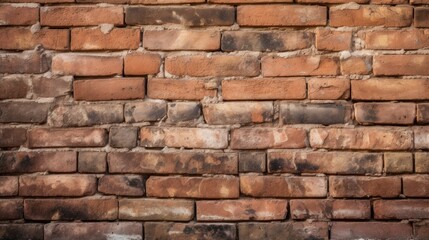 Photograph of a close-up sun-drenched brick wall background,