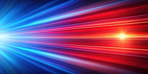 Speed of light red and blue streaks on a colorful background, speed, light, red, blue, streaks, colorful, background