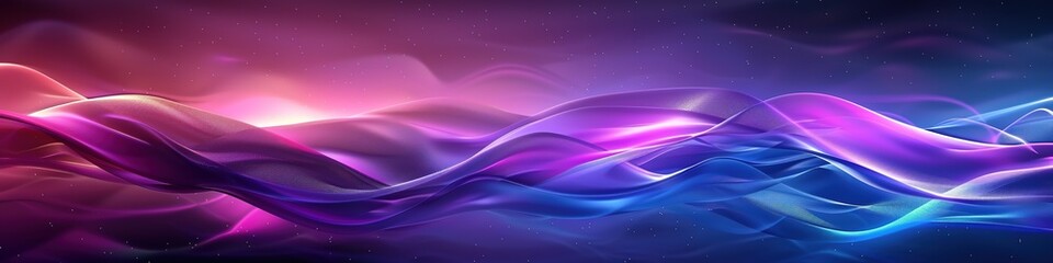 Naklejka premium Abstract colorful wave pattern on dark background