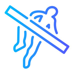 crime scene Line Gradient Icon