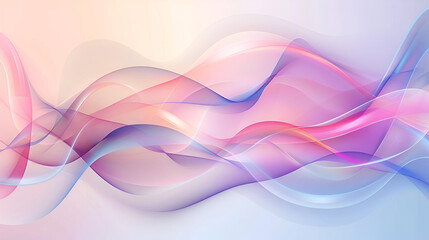 Template Abstract Background With Curves Lines. For Cover Page, Landing Page, Banner, Modern Waves, Futuristic Technology Style Background