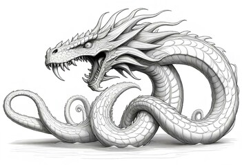 Obraz premium artistic drawing of a dragon 1