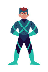 superhero standing character