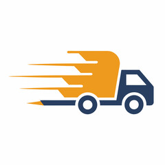 Truck logo design vector art illustration