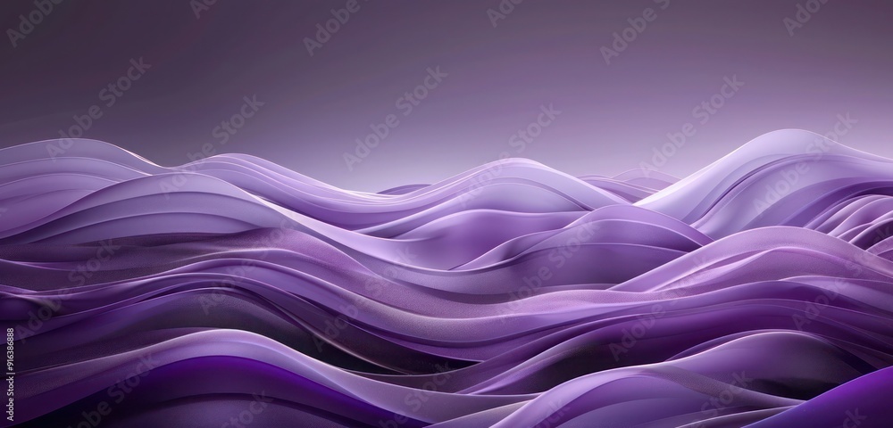 Poster abstract background, layers of purple tones creating a luxurious and harmonious monochromatic compos