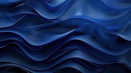 Obraz premium Abstract Background, layers of deep sapphire blue blending seamlessly into a sophisticated and elegant pattern with a sense of depth and mystery.