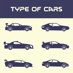 Fototapeta premium types of car types