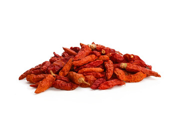 Dried red Karen chili is traditional Asia chili (Prik Ka Reang) on transparen png.