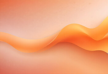 Peach fuzz orange gradient wave abstract background with noise backdrop