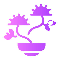 carnivorous plant Gradient icon