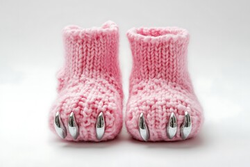 Knitted crochet shoes baby newborn