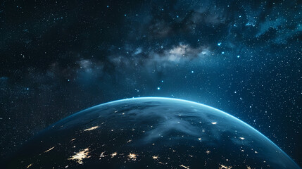 Obraz premium Spectacular view of Earth from space