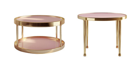 Two Table isolated on white