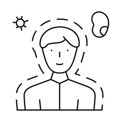immunity human health line icon vector. immunity human health sign. isolated contour symbol black illustration