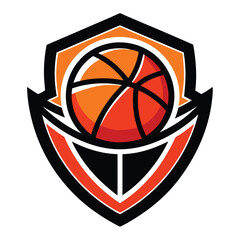 Basketball sport logo design