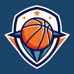 Basketball sport logo design