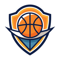 Basketball sport logo design