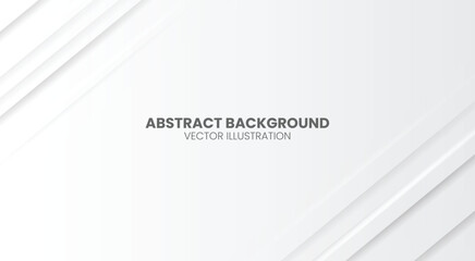 Abstract white and gray gradient color light shadow line premium vector background