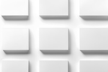 White Square Pattern on White Background