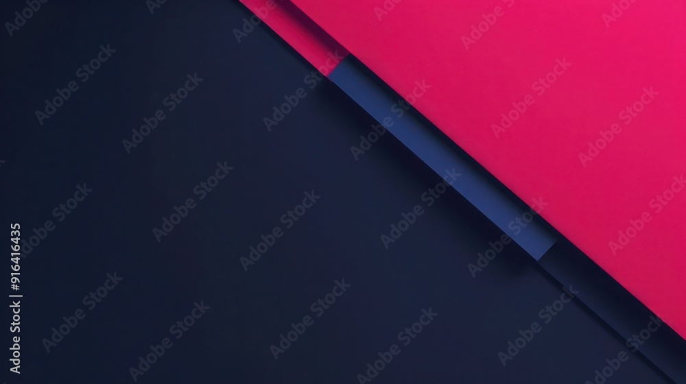 Aufkleber abstract background, minimalist design with bold magenta and deep navy blue, sharp contrast, and cle