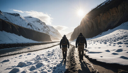Coast Lost in Snowy Winter: The Seeker's Excursion Engulfed in Landslide