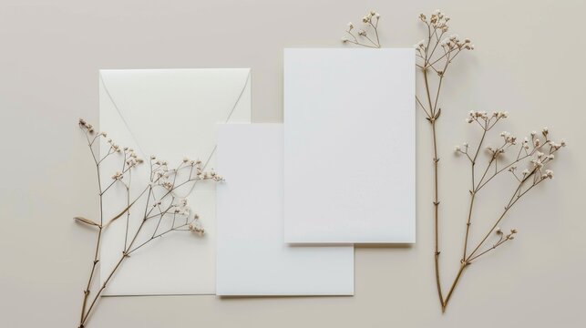 A clean and modern minimalist wedding invitation design with simple typography and elegant lines. Perfect for creating custom wedding banners or invitations.