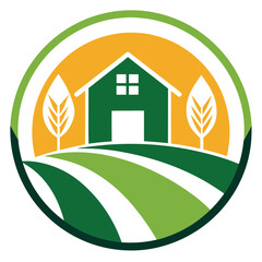 Ecological Farm house logo design