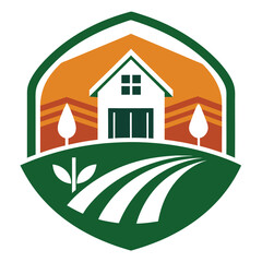 Ecological Farm house logo design