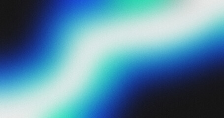 grainy color gradient background, blue illuminated spots on black,  noise texture effect, copy space	