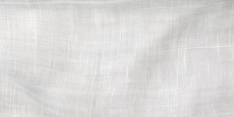 Fototapeta premium Seamless subtle white linen textile transparent background texture overlay.