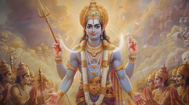 Bhagwan krishna in vishnu avatar in mahabharat