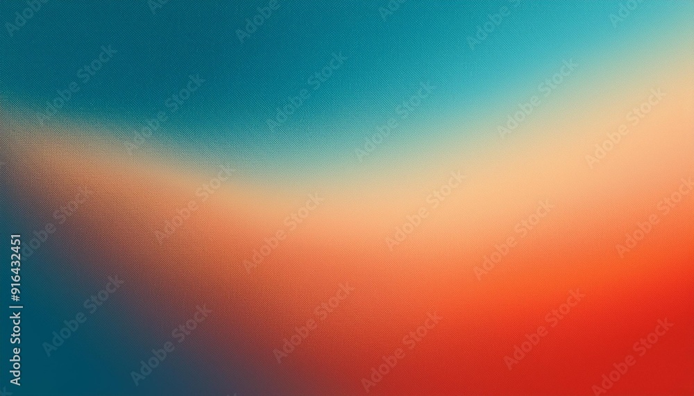 Poster abstract waves: grainy gradient with blurred color transitions