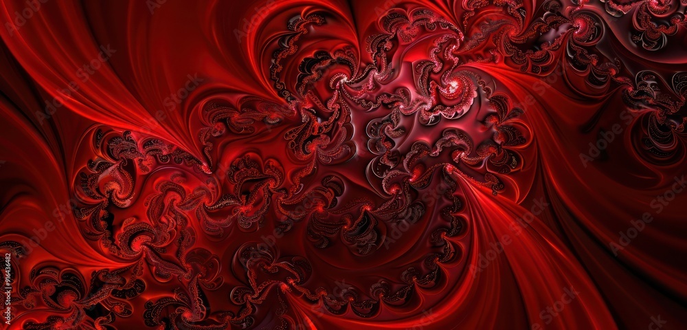 Aufkleber abstract background, rich ruby red in a monochrome scheme