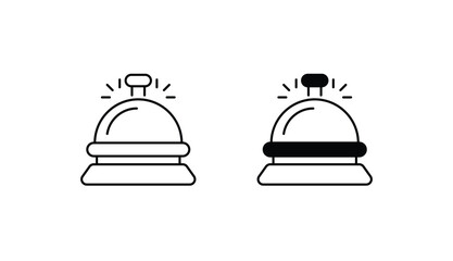 Bell icon design with white background stock illustration