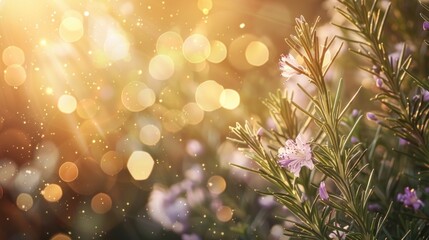 Sunlit Flowers in a Summer Garden