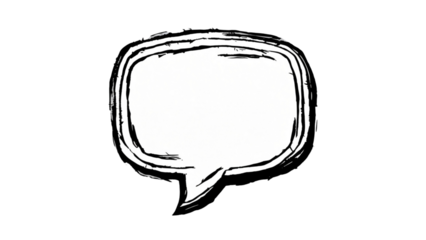 Hand-Drawn Speech Bubble Clipart HD Clean png