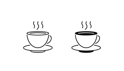 Coffee icon design with white background stock illustration