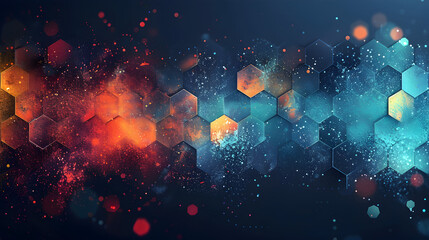 Hintergrund mit geometrischem Muster, made by AI