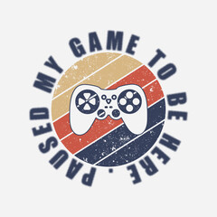 Game Illustration typography for t shirt, poster, logo, sticker, or apparel merchandise