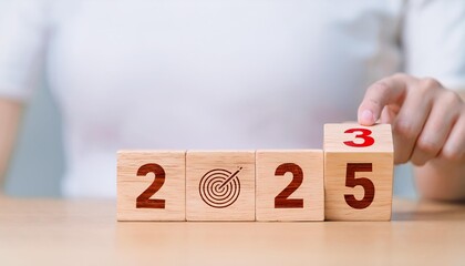 Naklejka premium 2025 Business Goals: Strategic Target Setting and Budget Planning